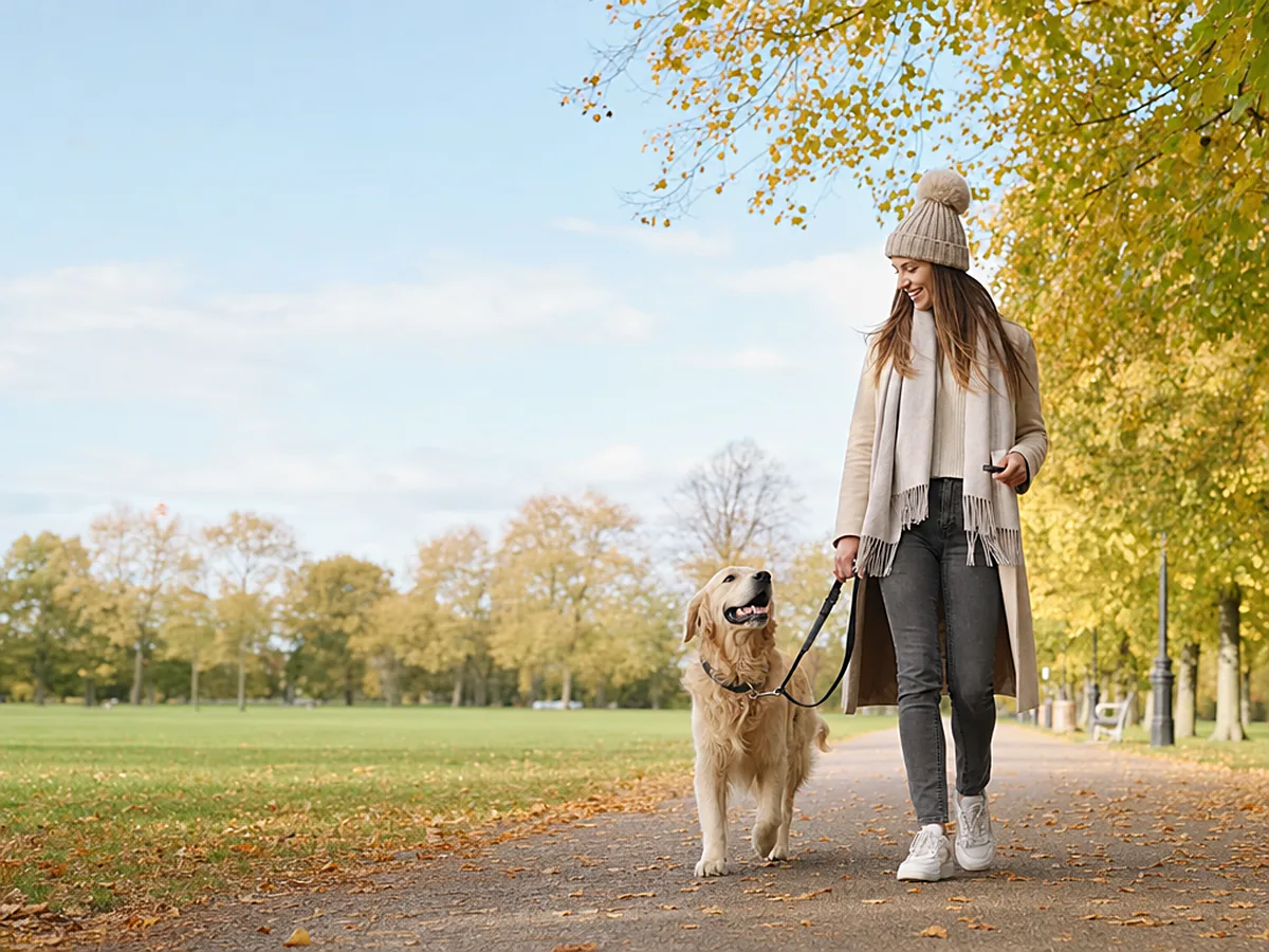 A dog on a day out